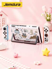 Jemdura, Compatible With Switch 2nd Generation Protective Case (2025), 1pc Cat Line Drawing Switch Game Console Accessory Protective Shell, Compatible With Switch 2 Model, Expandable Kickstand Hard Shell, Best Gift Compatible With Switch Players. - View 13