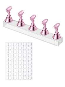 Magnetic Nail Display Holder,Acrylic Nail Display Stand For Nail Art Tip Practice,Nail Art Display Tool For Showing Different Nail Colors,Nail And DIY Manicure Training Accessory For False Nail Tip Display Practice Salon Home Use - Nail Art Practice Tools - View 14