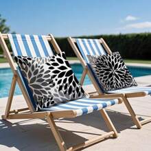 Juego de 2 fundas de almohada cuadradas florales modernas e impermeables para decoración de patio, muebles de jardín, sofá - Multicolor - Ver 7