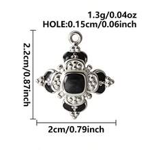 2pcs Vintage Niche DIY Pendant Accessories Bull Head Bull Horn Tree Of Life Flower Star Moon Cross Wish Tree Elephant Flower Multiple Styles Available Rich Style 304 Stainless Steel Material Top Hanging Hole Convenient For Chain And Rope Connection Easy DIY Bracelet Necklace Jewelry Material Sweat-Resistant Corrosion-Resistant Daily Wear No Fading Or Deformation Suitable For Gifts To Friends And Family - Vintage - View 41