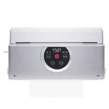 Adler Vacuum Sealer, Food Vacuum Sealer Machine, Vacuum Packing Machine - Film Roll Included, External Container Adapter, -0.8 Bar Vacuum, 130W, White/Grey - EU E Type Plug(220-240V) - View 4