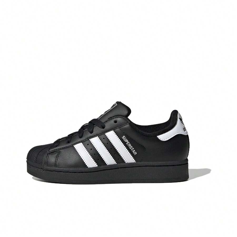 Sepatu Sneakers Low-Top Adidas Originals Superstar 2 Leather Shell Toe yang Nyaman dan Serbaguna untuk Wanita - Hitam - View 1