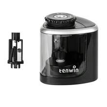 1pc Electric Pencil Sharpener, Suitable For 6-8mm Pencils, Desktop Student Office Stationery (Battery Not Included) - A - View 10