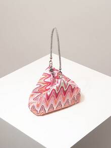 (Random Pattern)Mini Purse,Color Block,Novelty Bag,Gala Night,Party Outfits,Prom Bag,Prom Accessories,Gifts - Multicolor - View 6