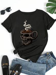 Women T-Shirts - 黑色 - 查看 5