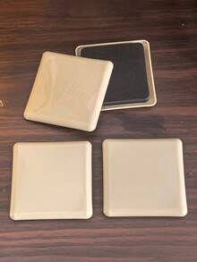 4pcs 3.5 Inch Square & Round Furniture Sliders, Large Furniture Moving Pads For Carpet, Reusable, Suitable For Hardwood Floors, Sofa Bed, Sofa, Chair, Refrigerator, Heavy Duty Easy Move - Multicolor - View 8