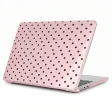 Polka Dot Style For Macbook Neo 13-Inch 2026 A3404 A18 Pro Chip, A3404 2026 Neo 13-Inch Ultra Clear Crystal Fully Transparent Ultra-Thin Hard Shell Protective Case, Back To School Season Pink Polka Dot - View 1