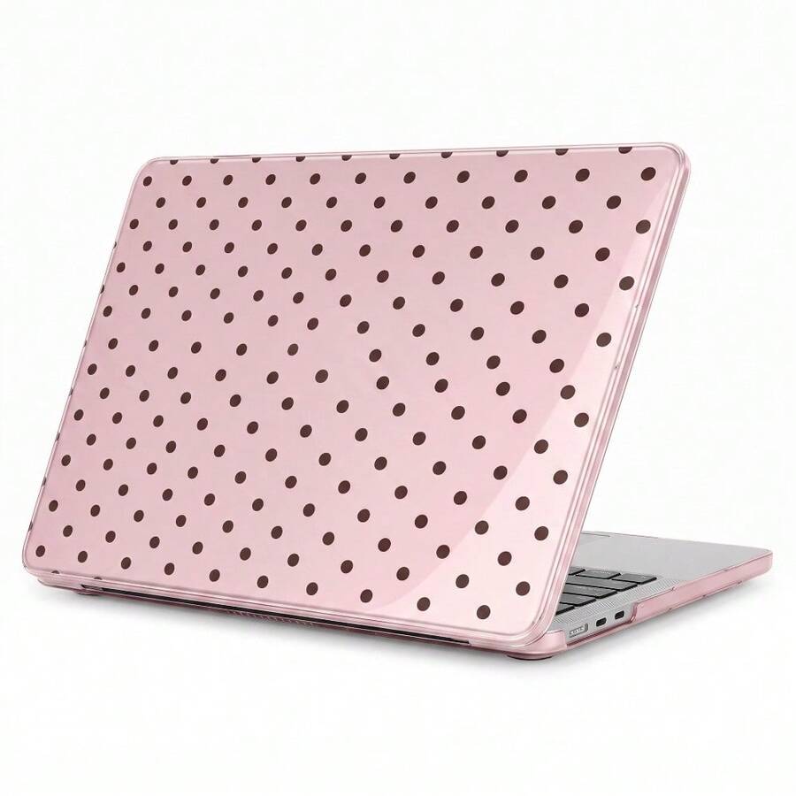Polka Dot Style For Macbook Neo 13-Inch 2026 A3404 A18 Pro Chip, A3404 2026 Neo 13-Inch Ultra Clear Crystal Fully Transparent Ultra-Thin Hard Shell Protective Case, Back To School Season Pink Polka Dot - View 1