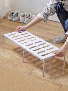 Expandable Shoe Rack, Multi-Functional Space-Saving Shoe Storage Organizer, Closet Shelf Organizer, Double-Layer Desktop Storage Rack, Kitchen Bowl Plate Cup Utensil Dish Drying Rack - Multicolor - View 4