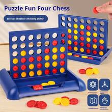 A 3D Portable Four-In-A-Row, Tic-Tac-Toe Desktop Game, Board Game, Multiplayer Game, Suitable For Multiple Players, Can Be Given As A Gift - Multicolor - View 2