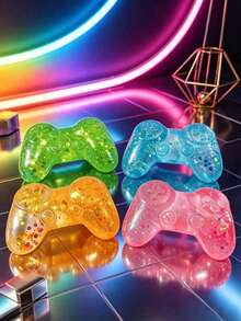 1pc Soft Game Controller Stress Ball, Decompression Toy, Soft Filled Squeeze Toy, Stress Relief Game Controller, Birthday Party Favor Bag, Unisex, Slow Rebound! Squeeze Stress Ball, Random Style And Color - Multicolor - View 6