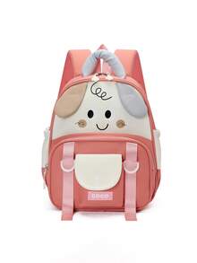 1PC Cute Cartoon Backpack, Casual Minimalist Elegant, Zipper Design, Adjustable Shoulder Straps, Suitable For School, Can Easily Hold Daily Essentials, Versatile Item, Suitable For Various Styles And Occasions. - Multicolor - View 9