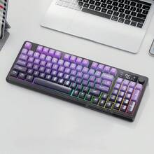 ATTACK SHARK Wireless Bluetooth Dual-Mode Mechanical Feel Keyboard With PBT Keycaps, Display Screen And Knob Gaming Keyboard - View 15