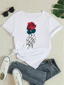 Women T-Shirts - 白色 - 查看 4