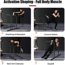 Adjustable Height Heavy Duty Stand Station Calisthenics Equipment Heavy - A - View 6