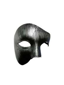 1pc Annual Party Holiday Party Vintage Cool Men's Half Face Adult Mask, Suitable For Masquerade, Vintage Prince Style One-Eyed Mask, Hand-Painted Craft, Hard Mask Material - Multi-color - View 4