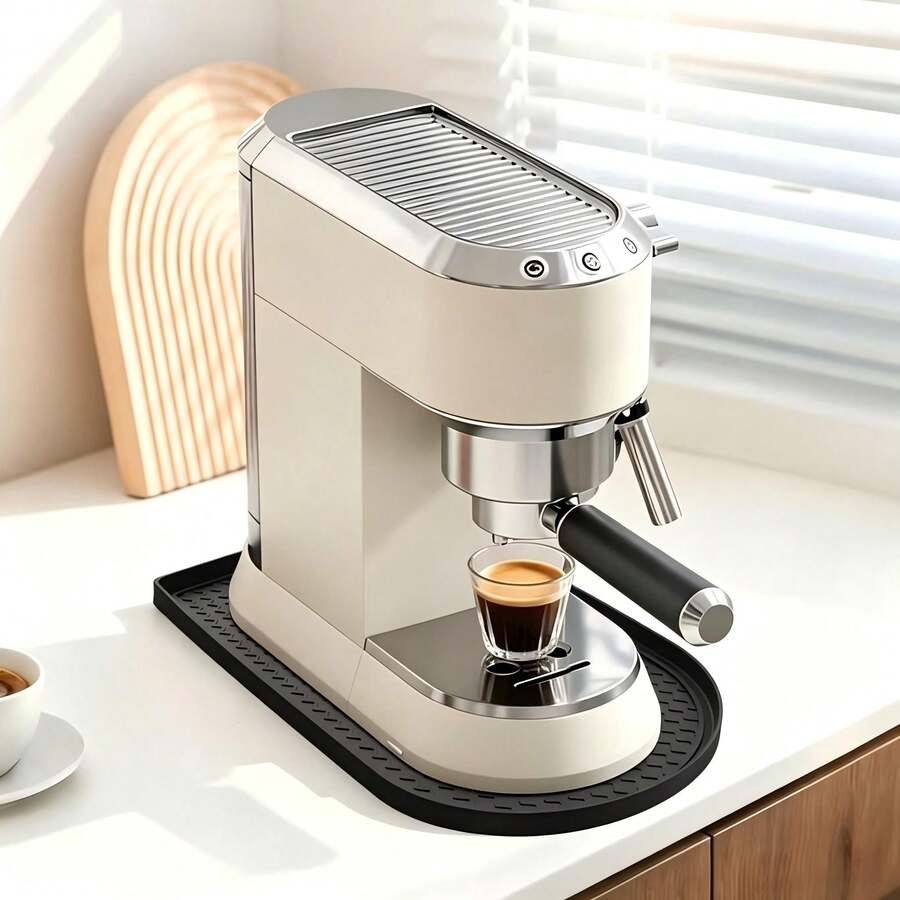 Silicone Coffee Bar Mat, Heat Resistant, Non-Slip, Leak-Proof, 15.8" X 8" Protective Mat, Suitable For Coffee Machines And Espresso Machines - Multicolor - View 1