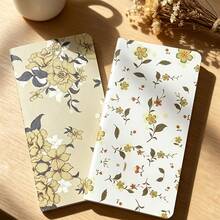 2 Packs Bohemian Floral Notebooks, 48 Sheets (96 Pages) With Thick Kraft Paper Inner Pages, Artistic Printed Cover, Portable Compact Size, Suitable For Student Note-Taking, Office Memos, Travel Journals, And Daily Essays. High-Value Vintage Style - Multicolor - View 10