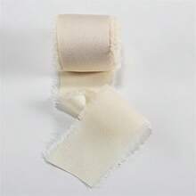 1 Roll Silk Satin Frayed Edge Ribbon For Crafts, Wedding Invitation Decoration, Gift Wrapping 1.5inch X 4.5m - View 15