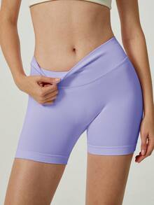 UONNOU 6Pcs Women Soft Ribbed Seamless High Waist Biker Shorts, Tummy Control Peach Butt Lift Anti-Chafing Stretch Yoga Shorts - Multicolor - View 7
