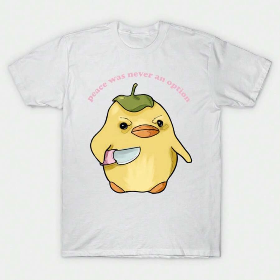 Peace Is Hard-Won: A Profound Understanding Of Philosophy, Simple Text Print, Unisex Summer T-Shirt Festival Outfit Damen - 白色 - 查看 1