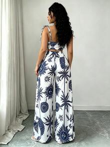 Women Two-Piece Outfits - Blue - View 3