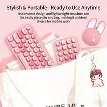 MOFii I Bean Max 2.4G Wireless Keyboard And Mouse Combo, Retro Round Keycaps Silent Set, Macaron Color Portable Office Peripherals, Batteries Not Included - View 10