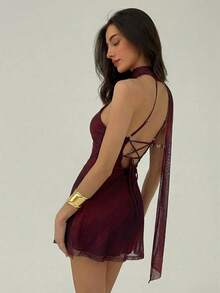 Women Two-Piece Outfits - Garnet - View 6
