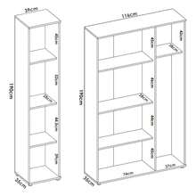 Dmora Stazzona - Armadio Multiuso Grande, 155x190h cm Bianco, Modulabile - Bianco - Visualizzare 3
