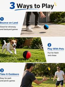 Pelota de rebote en el agua, pelota de rebote y salto en el agua para jugar, adecuada para piscina, playa y actividades al aire libre | Accesorio divertido para piscina, esencial para la playa - Multicolor - Ver 9