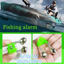 5/10/15/20/25/30Pcs Clip-On Double-Sound Fishing Alarm Bells, Suitable For Fishing Rods, Sea Fishing Rods, Fishing Use, Battery Not Included - A - View 3