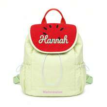 Customized Embroidery, Personalized With Your Name, Cute Dinosaur Anime Backpack, Multi-Functional Fashion Casual Travel Bag, Versatile Canvas Storage Bag - Multicolor - View 9