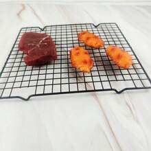 1pc Non-Stick Black Iron Baking Cooling Rack 11x10 Inch Baking Rack For Cooking And Baking, Perfect For Cakes, Bread And Grilling, Essential Kitchen Tool And Accessory, Ideal Choice For Baking Supplies And Equipment, Baking Tool - Black - View 7