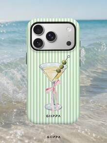 GIIPPA 1 件装浅绿色条纹图案 17 Pro Max 手机壳，也适用于 16 Pro Max、15 Pro Max、14 Pro Max，韩版时尚趣味手机壳，兼容 11/12/13/14/15/16 Pro Max Plus，男女皆宜的优雅设计，是圣诞节、情人节、复活节、婚礼季和生日送给女友的理想礼物。 - 淺綠色 - 查看 8