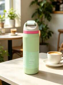 New OW-ALA Outdoor Straight Stainless Steel Cup Student Cup Fruit Cup Multi-Color Options Press-Type Design Simple Fashion Efficient - Multicolor 32oz - View 15