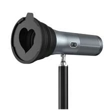 Luxceo T10 便攜式可調焦 LED 攝影燈 4 色迷你聚光燈 10W CRI 95 適用於婚禮、直播、攝影工作室 - 灰色 - 查看 3