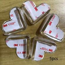 5/10/15PCS Clear Heart Shaped Table Corner Protectors, Transparent Anti Collision Corner Guards, Baby Furniture Edge Bumpers, Invisible Table Desk Cabinet Corner Cushion Cover For Kids Child Proofing - Heart-shaped - View 8