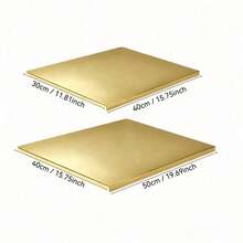 1pc Luxury 304 Stainless Steel Cutting Board, Durable & Mold-Resistant, Essential Kitchen Tool For Home Cooks And Cooking Enthusiasts, Suitable For Cutting Meat, Cheese, Bread, Vegetables And Fruits, Home Gift - Gold - View 8