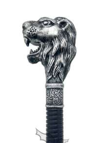 1pc Dual-Color Lion Scepter, 2-Section Detachable, Vintage Style, Fashionable And Elegant, High-End British Gentleman Walking Cane, Suitable For Daily Use, Festivals, Christmas, Halloween, Cosplay, Stage Performance, Props, School And Other Occasions - Multicolor - View 7