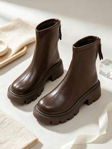Girls' Boots, Autumn/Winter Children's Ankle Boots, Boots, Autumn/Winter Baby Girls' Boots, Boots, Ankle Boots - Brown - View 1