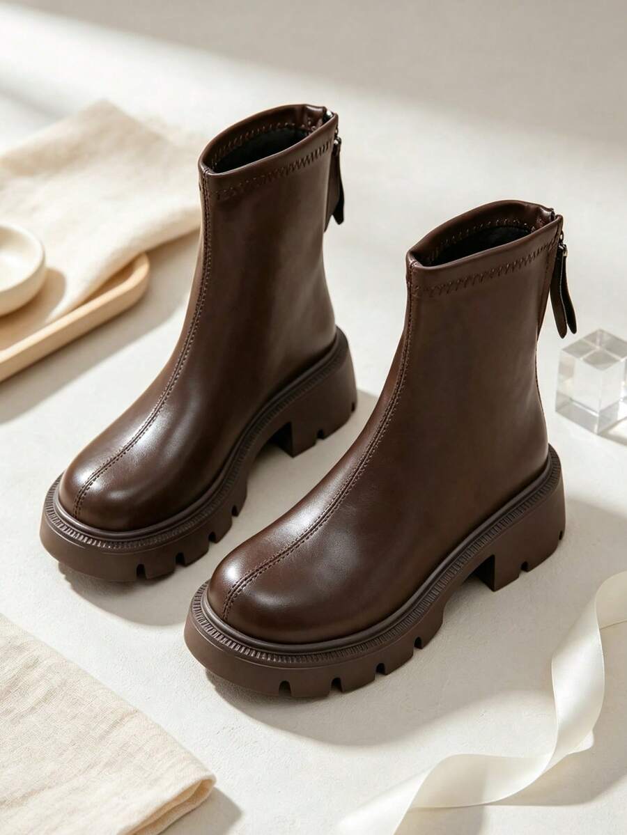 Girls' Boots, Autumn/Winter Children's Ankle Boots, Boots, Autumn/Winter Baby Girls' Boots, Boots, Ankle Boots - Brown - View 1