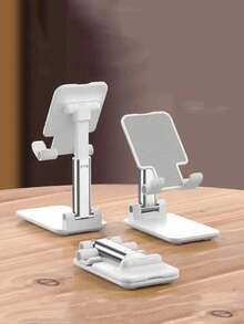 1/2pcs Foldable Phone Stand, Adjustable Desktop Phone Holder, Portable Telescopic Tablet And Stand, Height And Angle Adjustable, Non-Slip Base, Essential Phone Accessory, Great Phone Stand, Perfect For Halloween And Christmas Gifts. - Multicolor - View 10