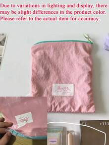 4/2/1pc Mini Portable Multi-Function Makeup Bag, Soft Small Capacity Solid Color Storage Pouch For Cosmetics Skincare Phone Daily Essentials, Travel Bag For Home Bathroom Beach Vacation Gift - Multicolor - View 13