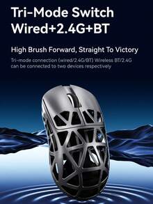 ATTACK SHARK R2 Magnesium Alloy Wireless Mouse PAW3950 Lightweight Gaming Esports Bluetooth Tri-Mode 4K8K Mouse - View 11