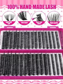 CMAYOME 544/640pcs DIY Eyelash Clusters, Single Eyelashes, Thick And Fluffy D-Shaped Curled Grafting Eyelashes, 8-16mm Mixed Length, Suitable For Various Makeup Looks, Including Eyelash Glue, Lightweight And Reusable Eyelashes, High Cost-Effectiveness - Multicolor - View 8