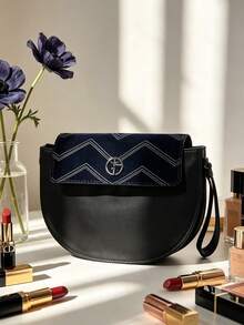 Black Luxury Custom Evening Bag New Shoulder Handbag Original Design Mobile Phone Multifunctional Bag For Daily Travel Work School Perfect Holiday Birthday Anniversary Gift ARMANI-GIFT-9 - Black Bag-1 - View 2