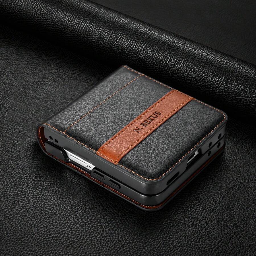 RFID Blocking Faux Leather Wallet Case For SamsungGalaxy Z Flip 8 7 7FE 6 5 4 3 5G With Card Holder Kickstand Flip Cover Phone Wallet Bag
