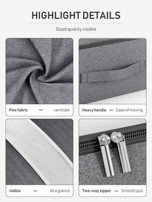 1pc Extra Large Foldable Underbed Storage Bag, Clothing Storage Bag, Large Capacity Clothes Down Jacket Jeans Storage Bag, Multi-Functional Blanket Bedding Dust-Proof Bag, Fully Utilize Underbed Space, Home Storage Essential - Multicolor - View 8