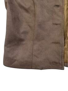 Fashionable Versatile Suede Fabric Slim Fit Women's Jacket, New Autumn/Winter Style, Suitable For Daily Commute, Vintage Short Length, With Lining, Seasonal Outfit - Brown - View 7