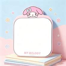 Miniso Sanrio IP Metal Table Mirror, Cute Cartoon Desktop Dressing Mirror, High‑Definition Makeup Mirror, Ornament For Dorm Home Office, Textured Metal Frame (1 PC) - Multicolor - View 2